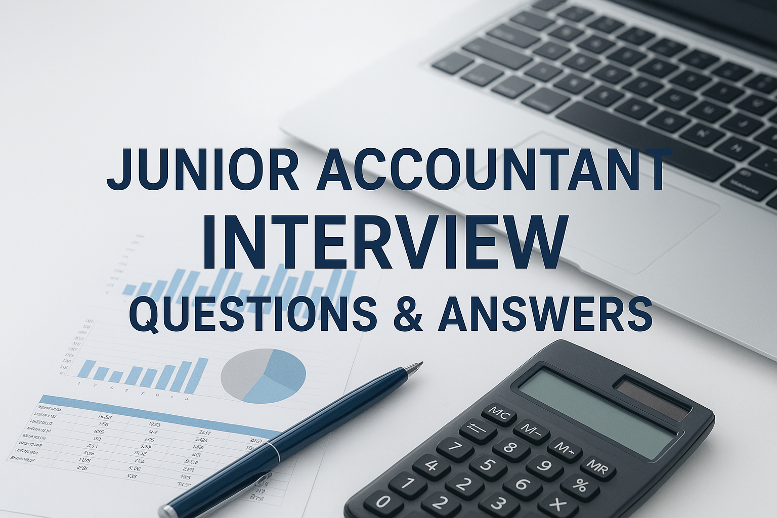 Top 20 Junior Accountant Interview Questions with Simple Answers